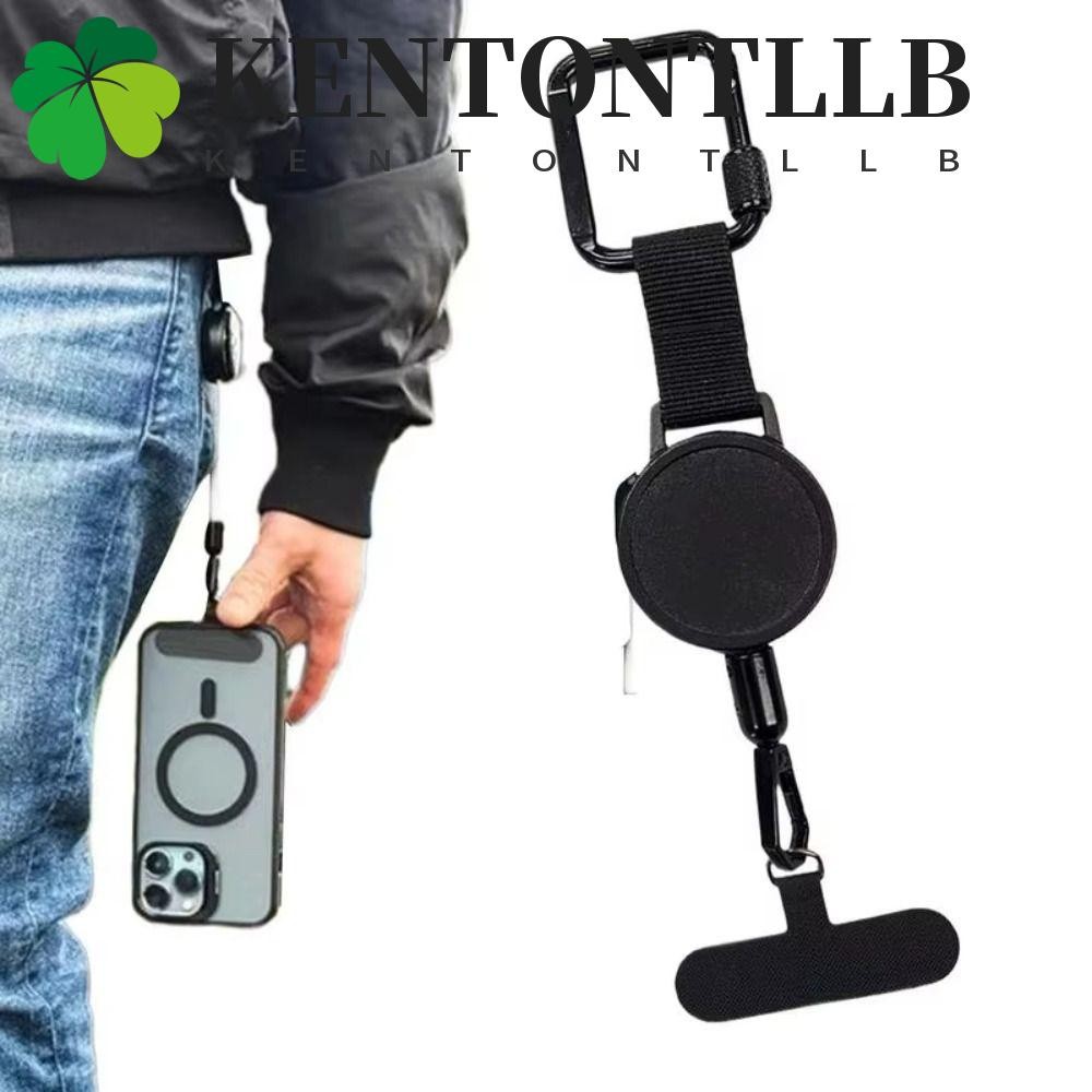 KENTONTLLB ที่วางโทรศัพท์แบบยืดหดได้, เชือกเส้นเล็กโทรศัพท์ Anti-Drop โทรศัพท์มือถือ Tab สายคล้อง, พร้อม Carabiner ABS ลวดความปลอดภัย Tether Anti-Theft ที่วางโทรศัพท์กลางแจ้งปีนเขา