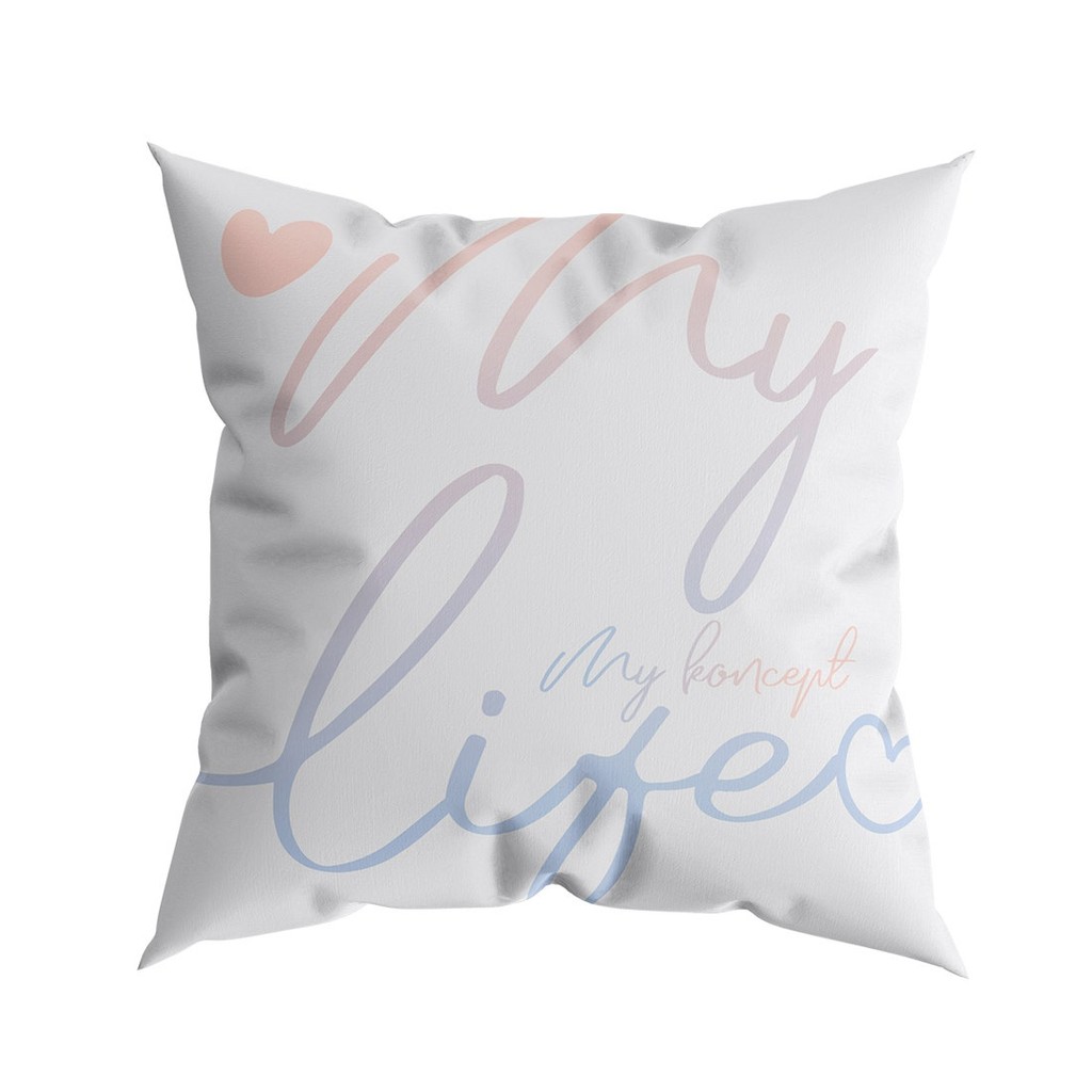 Koncept Furniture หมอนอิง รุ่น My Life สีฟ้าชมพู (45x17x45 ซม.)  แบรนด์ KONCEPT FURNITURE