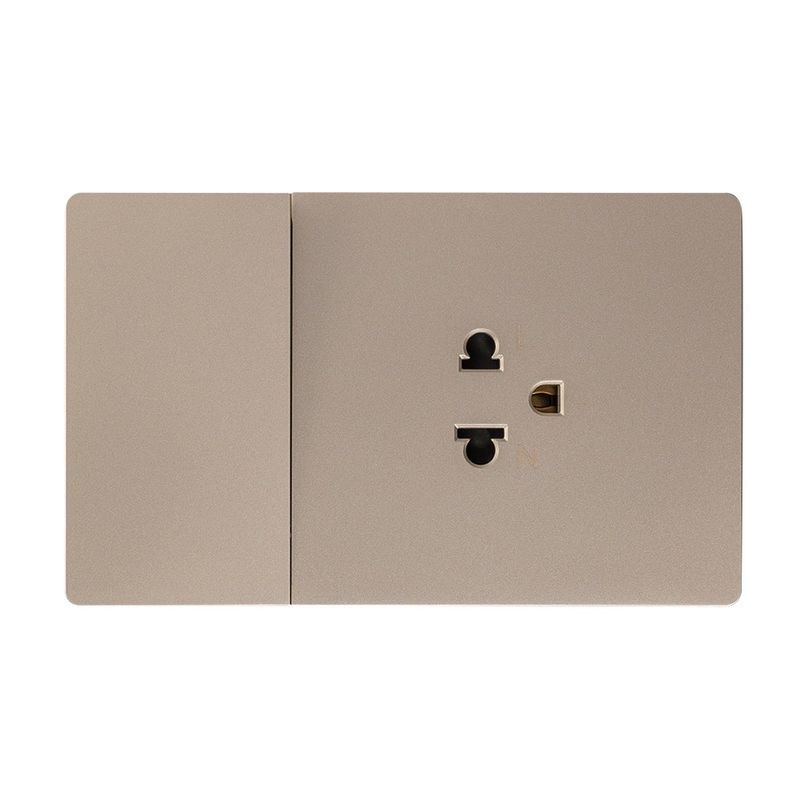 MAX LIGHT TH-FT LAMOUR เต้ารับ+สวิตซ์ FS-S1WSS*เบจ