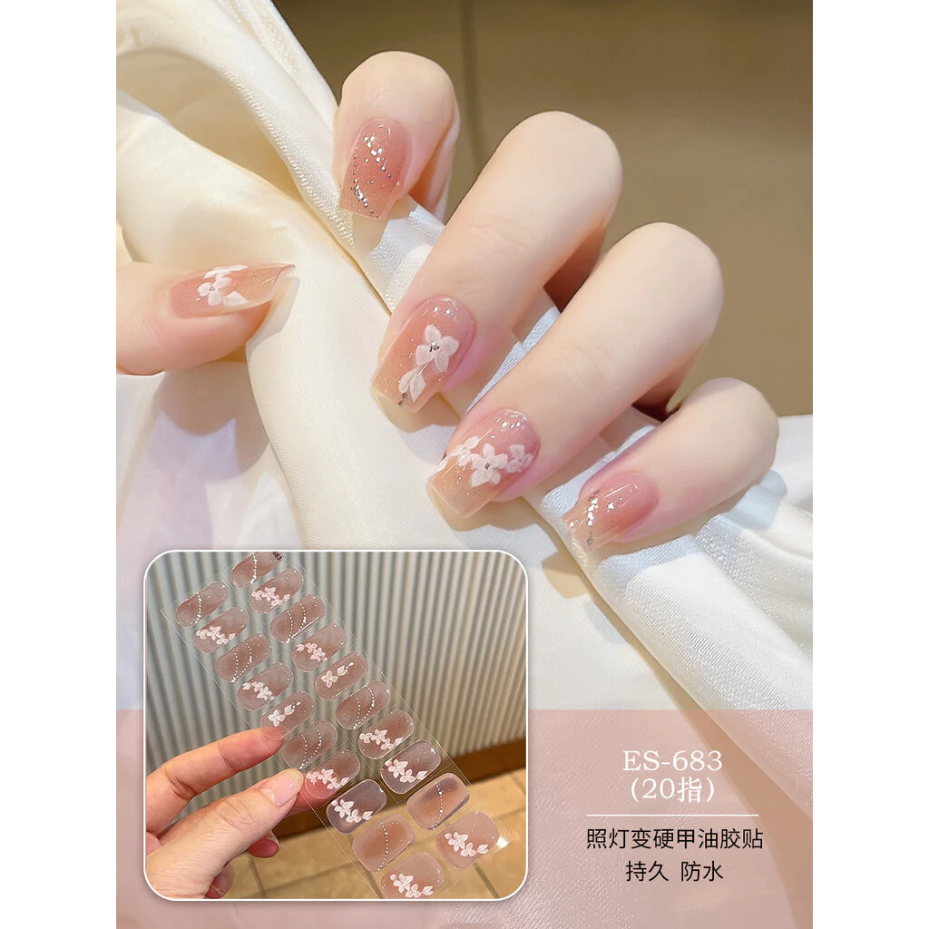 🍬CANDY🍬2# เล็บอบแข็ง สีสวย สติกเกอร์ติดเล็บ แบบใช้เครื่องอบUV พร้อมส่งในไทย