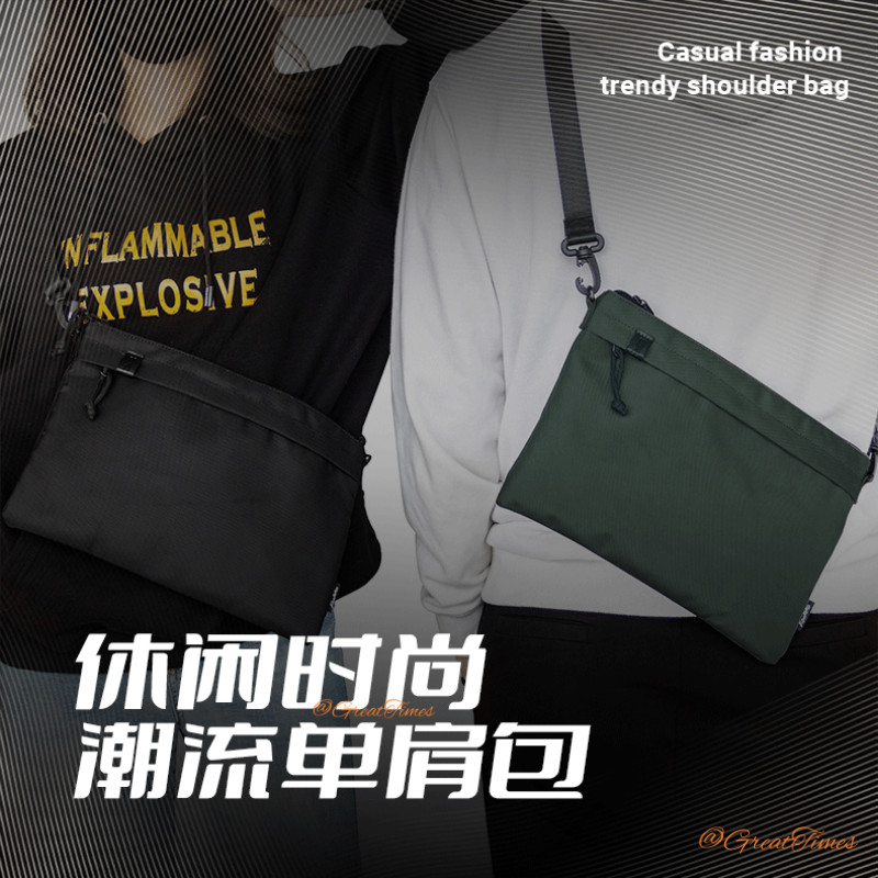 กระเป๋าสะพายไนลอน Euro-American อินเทรนด์ - กระเป๋าสะพายข้างลําลอง Unisex สําหรับนักเรียนและทํางาน