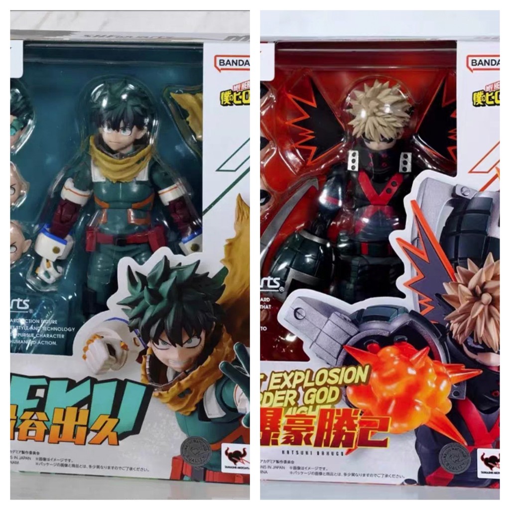รับประกันของแท้-Bandai SHF Izuku Midoriya Bakugo Katsuki Booming Frozen Special Effects Accessory Pa