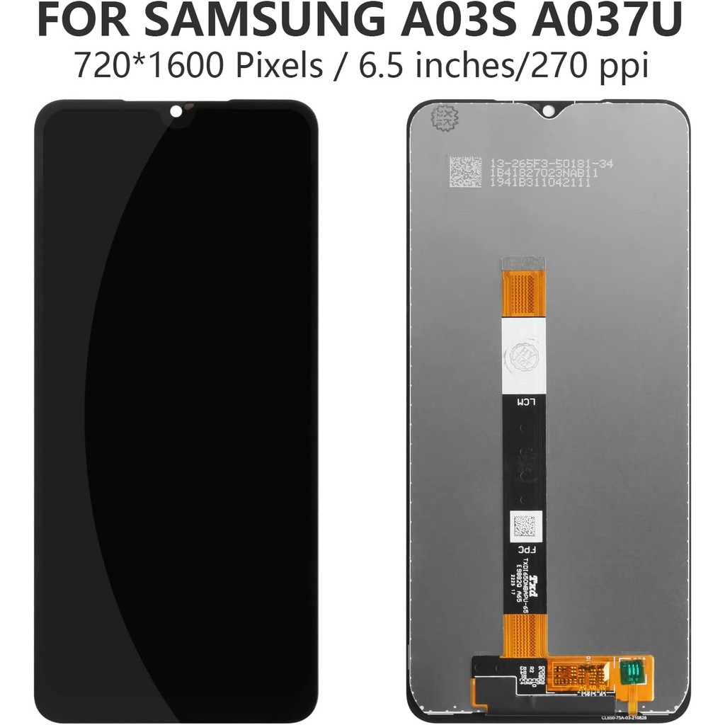 สําหรับ Samsung Galaxy A03s A037U เปลี่ยนหน้าจอ SM-A037U จอแสดงผล LCD Touch Screen Digitizer Assembl