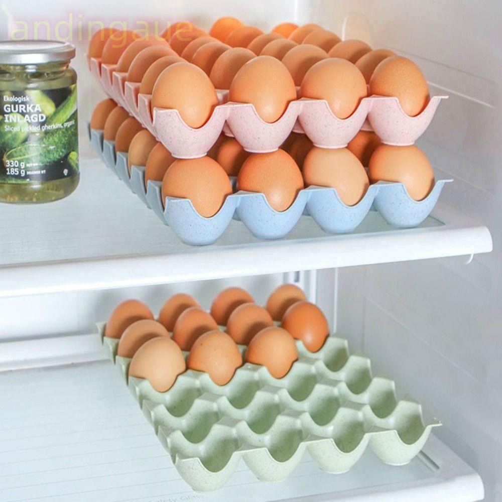 และ กล่องเก็บไข่,ชั้นวางไข่ในครัวเรือนความจุขนาดใหญ่,Cash-proof 24/15 Grooves Save Space Egg Container