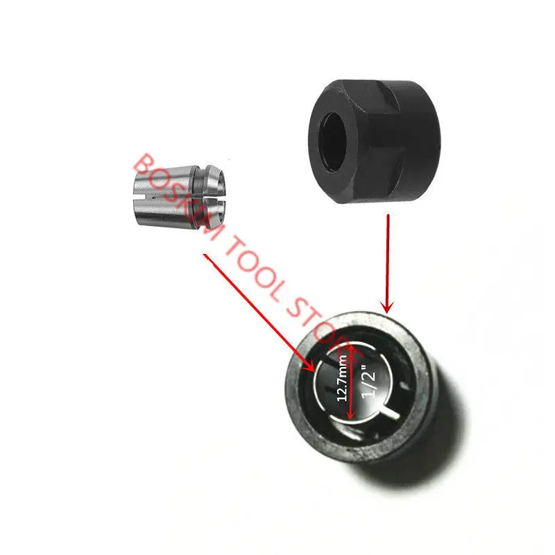 กรวยสะสม 763629-0 763622-4 763628-2 1/2" 1/4" 3/8" สําหรับ MAKITA 3612Y M3600 3612 3612T 3612C MT360