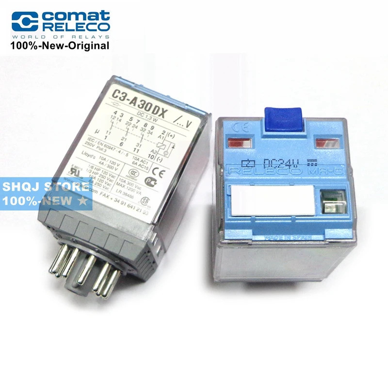 RELECO 100%-ใหม่ 1PCS C3-A30X C3-A30FX C3-A30DX C3-R20N DC24V AC230V DC110V DC220V S3-B 11PIN 10A รี