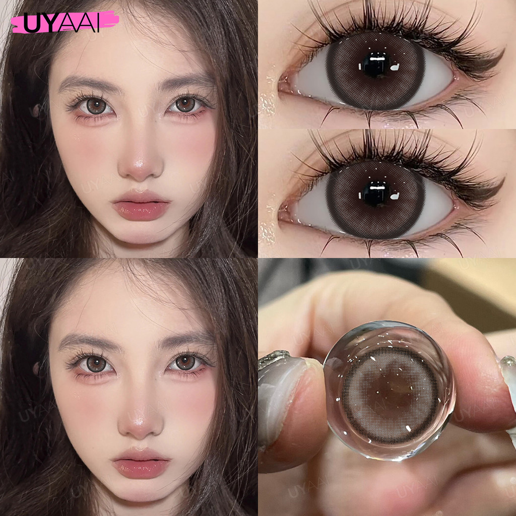 【ซื้อ 1 แถม 2】【 -0.50 -1.50 】𝐔𝐘𝐀𝐀𝐈 𝐱 𝐅𝐑𝐄𝐒𝐇𝐋𝐀𝐃𝐘┃ คอนแทคเลนส์สายตา 1คู่/2 ชิ้น ชุดคอนแทคเลนส์ +น้ำยา 120 มล + ชุดกล่องคอนแทคเลนส์ - รูปที่ 2