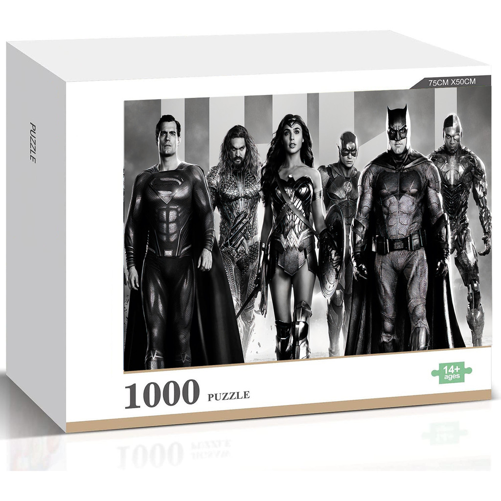 Zack Snyders Justice League ปริศนาจิ๊กซอว์ไม้สไตล์ใหม่ครอบครัวสนุกของเล่นของขวัญ