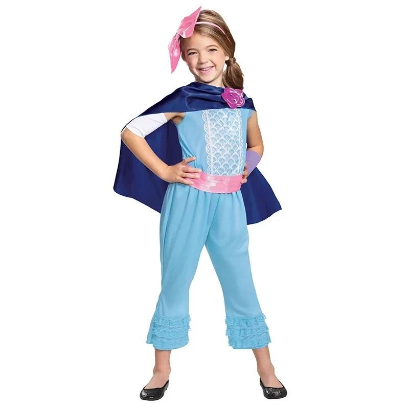 ชุดคอสเพลย์ Toy Story Bo Peep Jumpsuit พร้อมฮีโดว์สำหรับฮาโลวีน