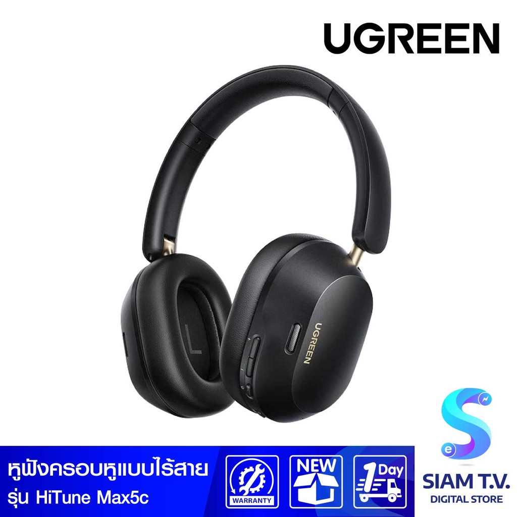 UGREEN  หูฟังไร้สายรุ่น HiTune Max5c Hybrid Active/Black โดย สยามทีวี by Siam T.V.