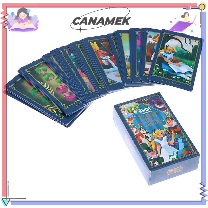 [technicolor] Alice Tarot Card Fortune Telling Divination Deck ไพ่ทาโรต์เกมกระดานขนาดกระเป๋าสําหรับผู้เริ่มต้นหุ้นใหม่
