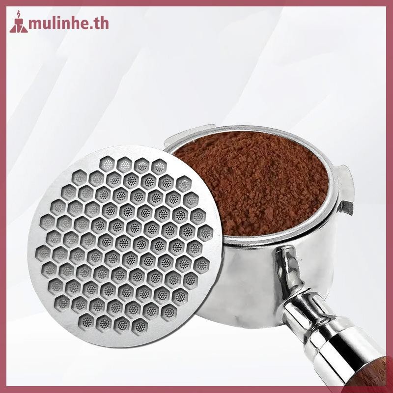 MULINHE 1 ชิ้น Barista DIY อุปกรณ์เสริม Espresso Puck หน้าจอกรองกาแฟ 51 มม.53 มม.58.5 มม.Portafilter Reusable Holder 0.8 มม.TH