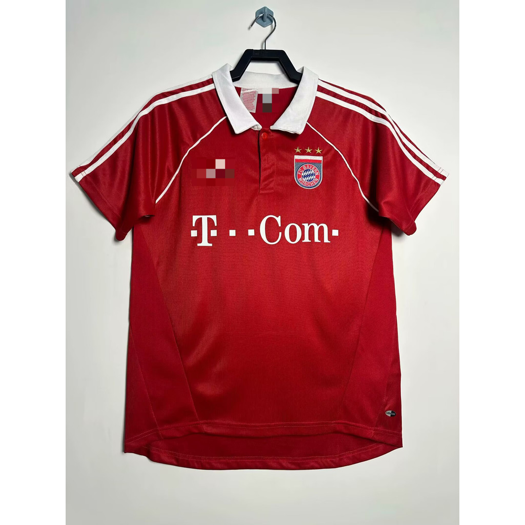 2005-06 Bayern Home Retro Jersey Football Sports Short Sleeved T- Terry66