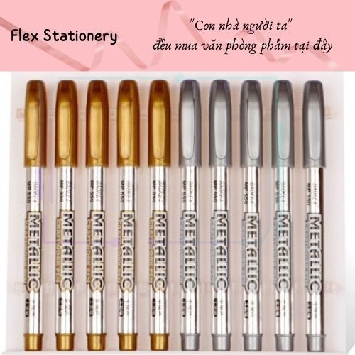 [HCM] GOLD GLITTER, SILVER GLITTER PEN ใช้แล้วสําหรับการวาดภาพ, NOTES, METALLIC, CRAFTWORK PEN