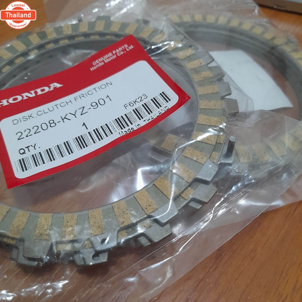 1ชุดมี4แผ่น  แผ่นครัช WAVE 125i W125iปลาวาฬ 2012-2018 , WAVE 125I LED 2019-2022 22208-KYZ-901