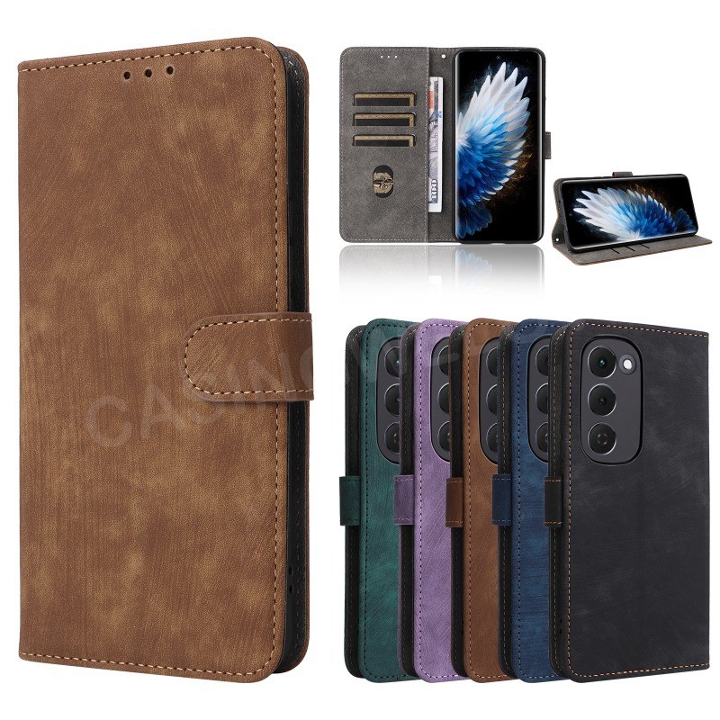 เคสโทรศัพท์สําหรับ Tecno Spark 40 Pro + TECNO Spark 50 40 C Pro Plus + 5G 4G หรูหราหนังฝาครอบโทรศัพท์แม่เหล็กช่องใส่การ์ดขาตั้งฝาครอบกันกระแทกปกหลัง