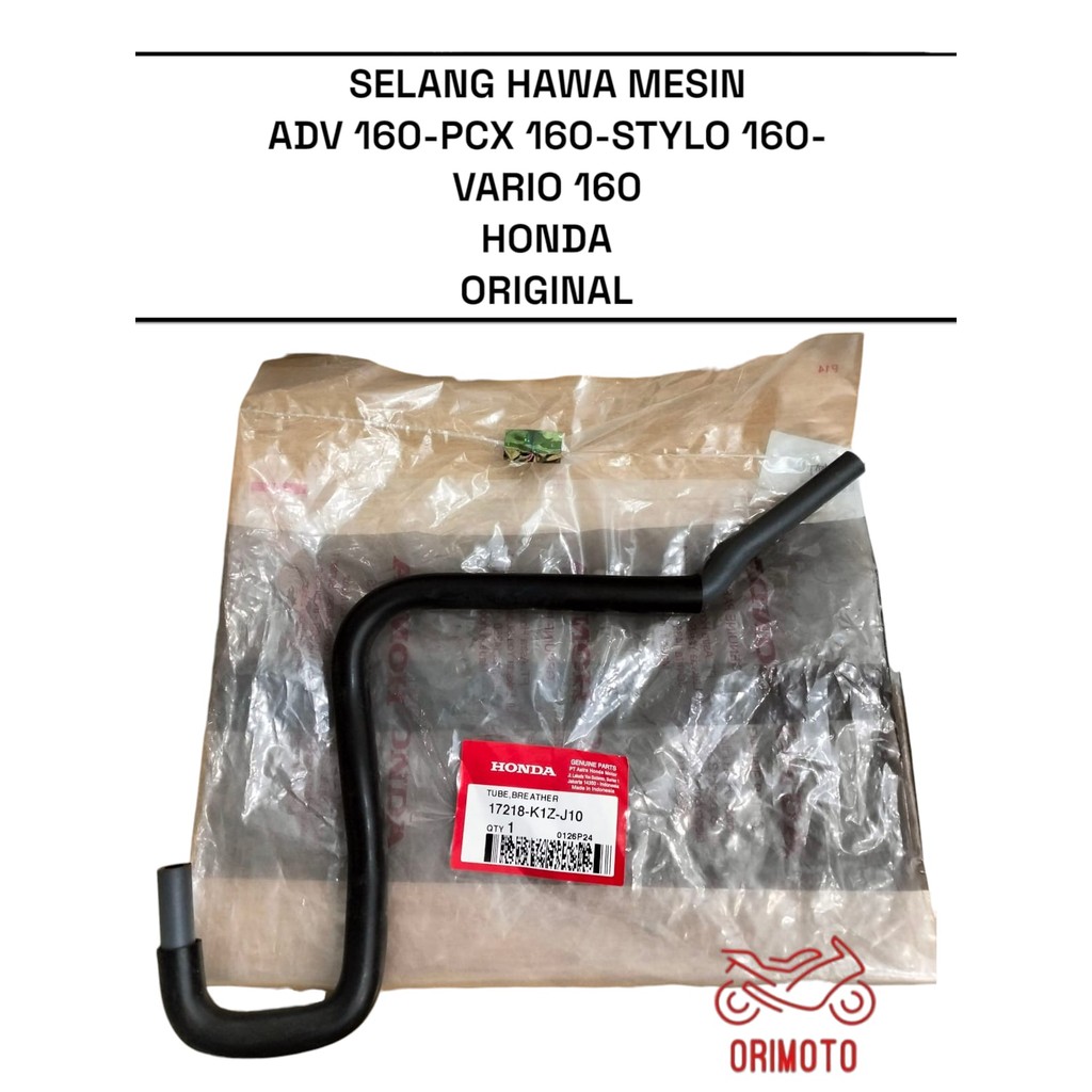 MESIN Orimoto- ADV PCX STYLO VARIO 160 HONDA ENGINE AIR HOSE 17218-K1Z-J10 ต้นฉบับ