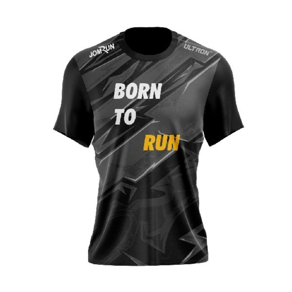 Ultron Jomrun X Born to Run Tshirt Sublimation Jersey พิมพ์ลายเต็ม Unisex