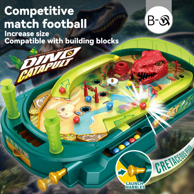 BHQ Pinball Disc Pinball ไดโนเสาร์ เกม Pinball ตาราง เกมคอนโซลแบบโต้ตอบ เกมยิง Double Battle