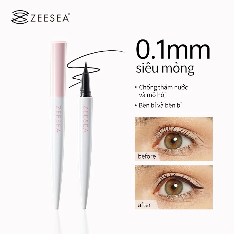 Bright Eye Outline Eyeliner Ultra-Fine ไม่เลอะง่ายถึงอายไลเนอร์ Natural Silky Smooth Beginner Eyeliner