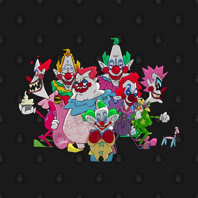 เสื้อยืด Vintage Killer Klowns Oversize Cotton 100% thumbnail 9