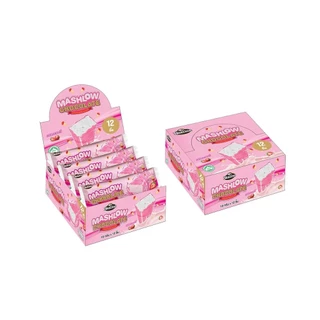 [ โปร 2 แถม 1 ] MASHLOW มาร์ชโล่กล่อง 120g ช็อกโกแลตเคลือบมาร์ชเมลโล่แท่ง มีฮาลาล ช็อกโกแลต มาร์ชเมลโล่ สตรอว์เบอร์รี