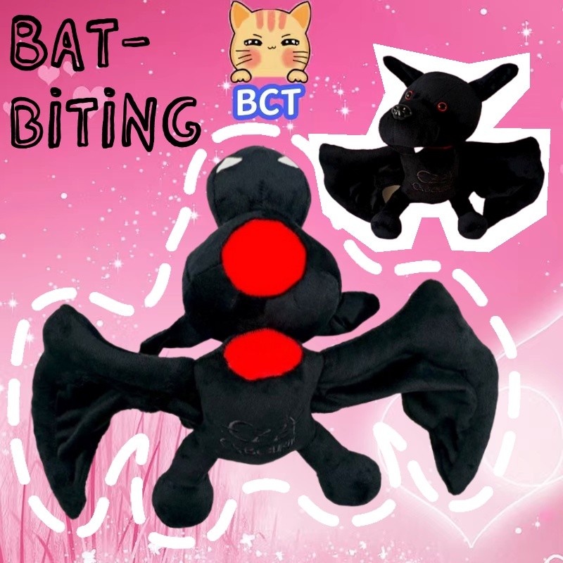 BCT Ozzy Osbourne Bat-biting Plushy ตุ๊กตาน่ารักค้างคาว Plushie ของเล่นเด็ก Soothing Plush แฟนของขวั