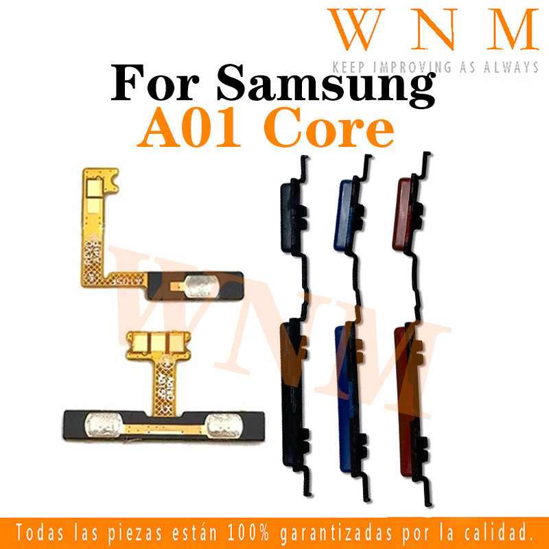 สําหรับ Samsung Galaxy A01 Core Power ปุ่ม flex บน/ปิดปุ่มสวิทช์ด้านข้าง Key Volume Up Down Flex สาย