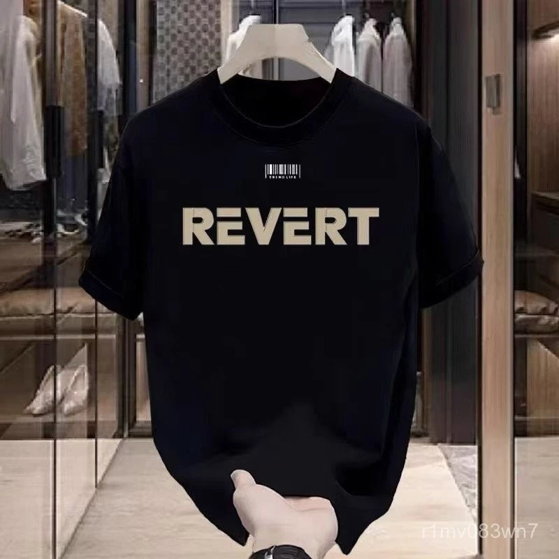 แฟชั่นเสื้อยืดแขนสั้นคอกลมสีดำขนาดใหญ่สไตล์เรโทรสำหรับผู้ชาย เสื้อยืด oversize เสื้อยืด เสื้อยืดคู่รัก