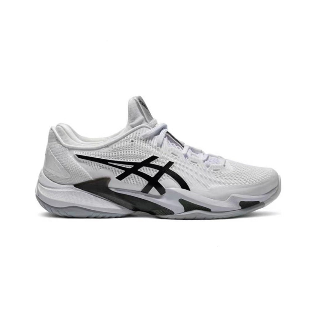 Asics Court FF 3 สีดําสีขาวต่ํารองเท้าเทนนิสที่ทนทาน NK26