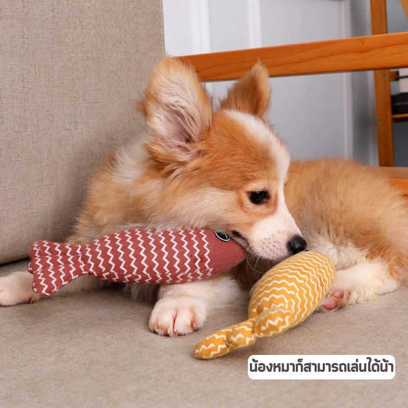 YTL ของเล่นตุ๊กตาปลาสอดไส้แคทนิป thumbnail 6
