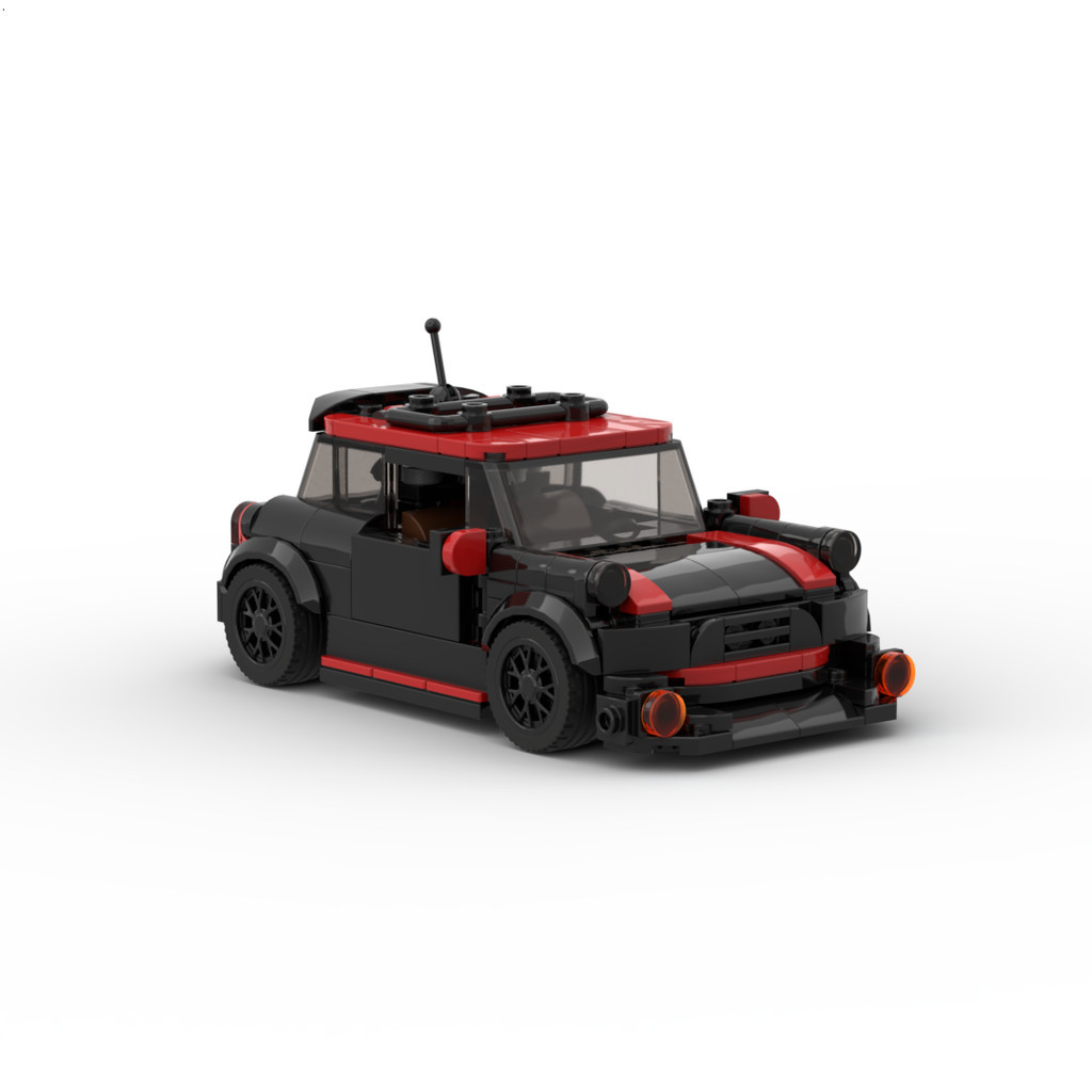 Moc บล็อกตัวต่อที่กําหนดเอง Lego รุ่น MINI COOPER MINI COOPER JCW ใส่ของเล่นของขวัญ