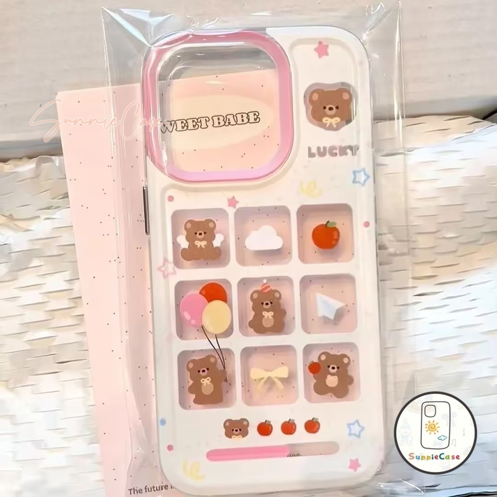 Butter Bear การ์ตูนน่ารักการ์ตูนดูเดิล เคสSamsung A33 A50 A21s A03 A52s A12 A13 A52 A32 A30 A51 A10s A20 A02s A03s A20s