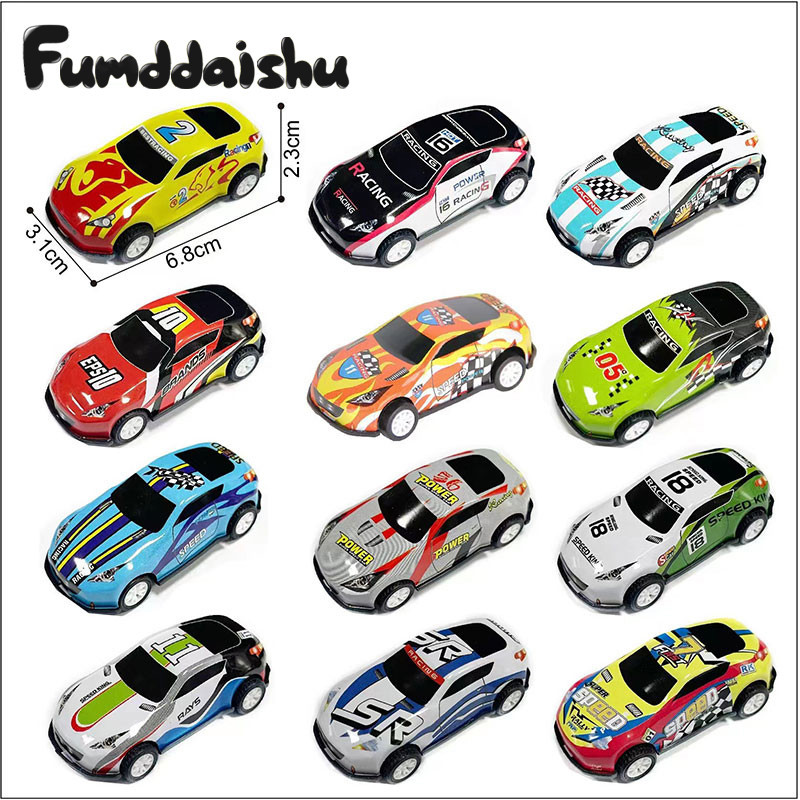 Fumddaishu รถโลหะผสม รถเข็นโลหะ ของเล่นเด็กผู้ชาย โมเดลรถจําลอง