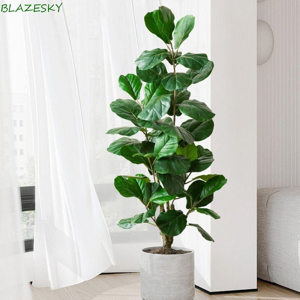Blazesky ประดิษฐ์ Ficus สาขาตกแต่งบ้านปาร์ตี้เหมือนจริง Greenery สํานักงานต้นไม้ปลอม