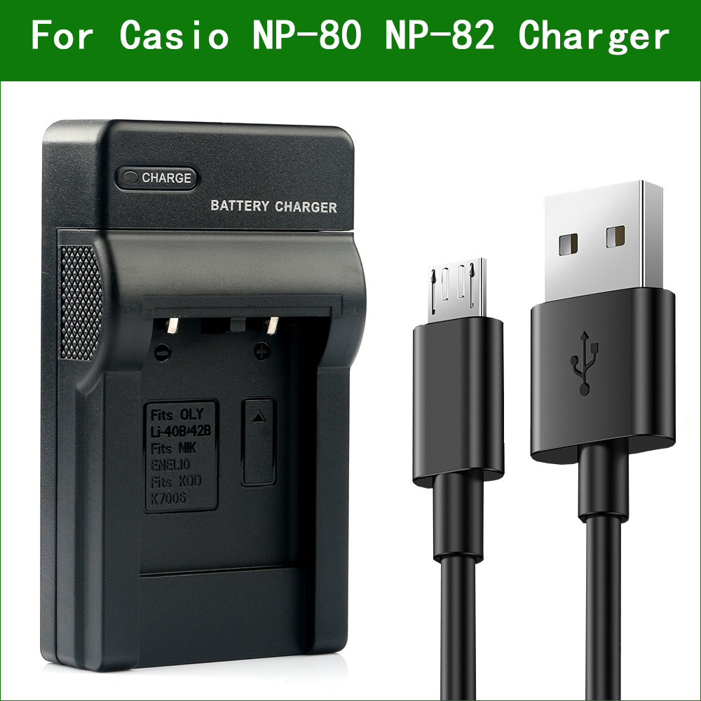 Np-80 NP-82 BC-80L BC-81L Digital Camera Battery Charger สําหรับ Casio EX G1 N5 N20 N50 ZS6 ZS100 ZS