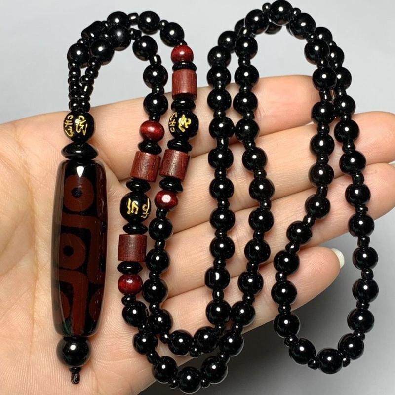 ธรรมชาติ Xizang Laotianzhu สร้อยคอหินดิบ shale เภสัชกรtzhu สร้อยคอธรรมชาติ Xizang Laotianzhu สร้อยคอ