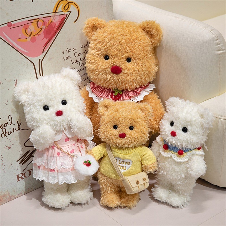 Butter Bear Cross-Dressing Doll Variety Butter Bear ตุ๊กตาหมีของเล่นตุ๊กตาในเสื้อกันหนาว Travel Soot