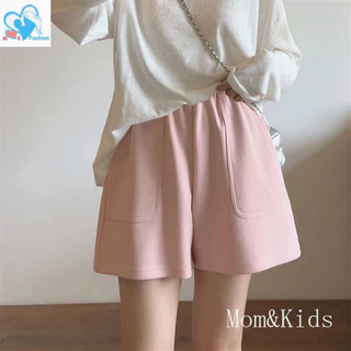 แม่ & เด็ก 5 สีขนาดใหญ่หลวมกว้างขากางเกงขาสั้นคลอดบุตรฤดูร้อนการตั้งครรภ์ เลกกิ้ง กางเกงคลอดบุตร