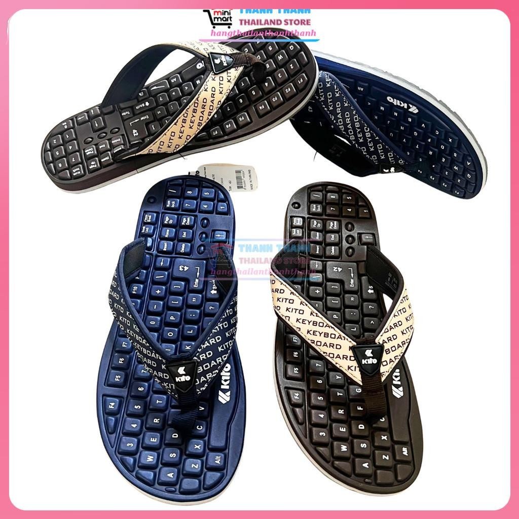 Kito Thailand Toe Slippers With Keyboard Flip-Flops 4210 full size