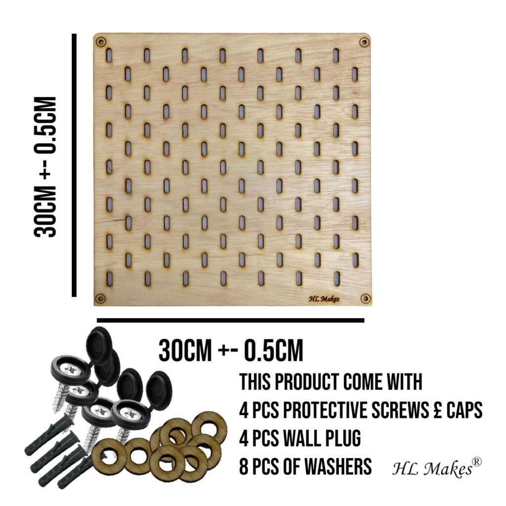 Pegboard, Compatible with IKEA SKADIS, DIY Wall Shelf Rack Pegboard