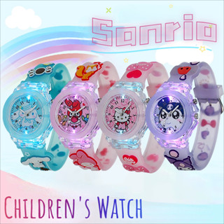 นาฬิกา Kuromi KT อะนิเมะซีรีส์เด็กนักเรียน LED Luminous นาฬิ…