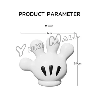 Yuki ตะขอแขวนแปรงสีฟัน รูปปาล์มการ์ตูน อุ้งมือ 3D ตะขอแขวนผนัง Toothbrush holder
