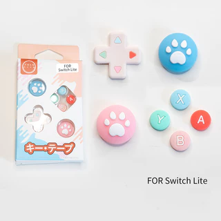 จอยสติ๊กหมวก Cross Direction ABXY ฝาครอบป้องกันสําหรับ funda NS switch/oled ซิลิโคน Rocker cap ชุดสติกเกอร์ปุ่มสําหรับ lite เกมอุปกรณ์เสริม