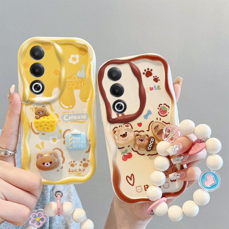 โทรศัพท์กลับสําหรับoppo A3 Pro 5Gแฟชั่นหรูหราน่ารักการ์ตูนลูกสุนัขสุนัขซิลิโคนอ่อนนุ่มเคสโทรศัพท์สําหรับOppo A3 3 Pro 5Gกลับฝาครอบป้องกันA3pro