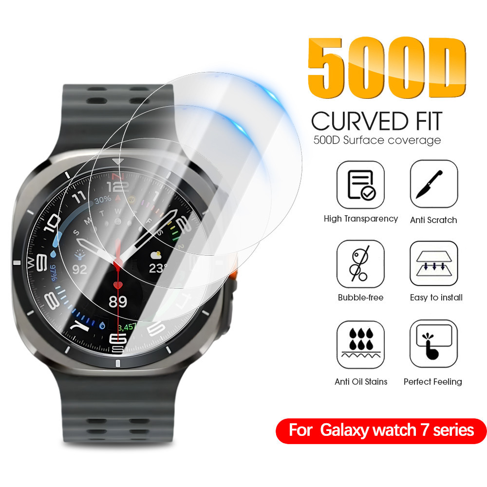 ฟิล์มกระจกนิรภัยสําหรับ Samsung Galaxy Watch 9 Ultra 47 มม.ป้องกันหน้าจอสําหรับ Samsung Galaxy Watch 9/8/7/6/5 40 44 มม.ป้องกันฟิล์ม