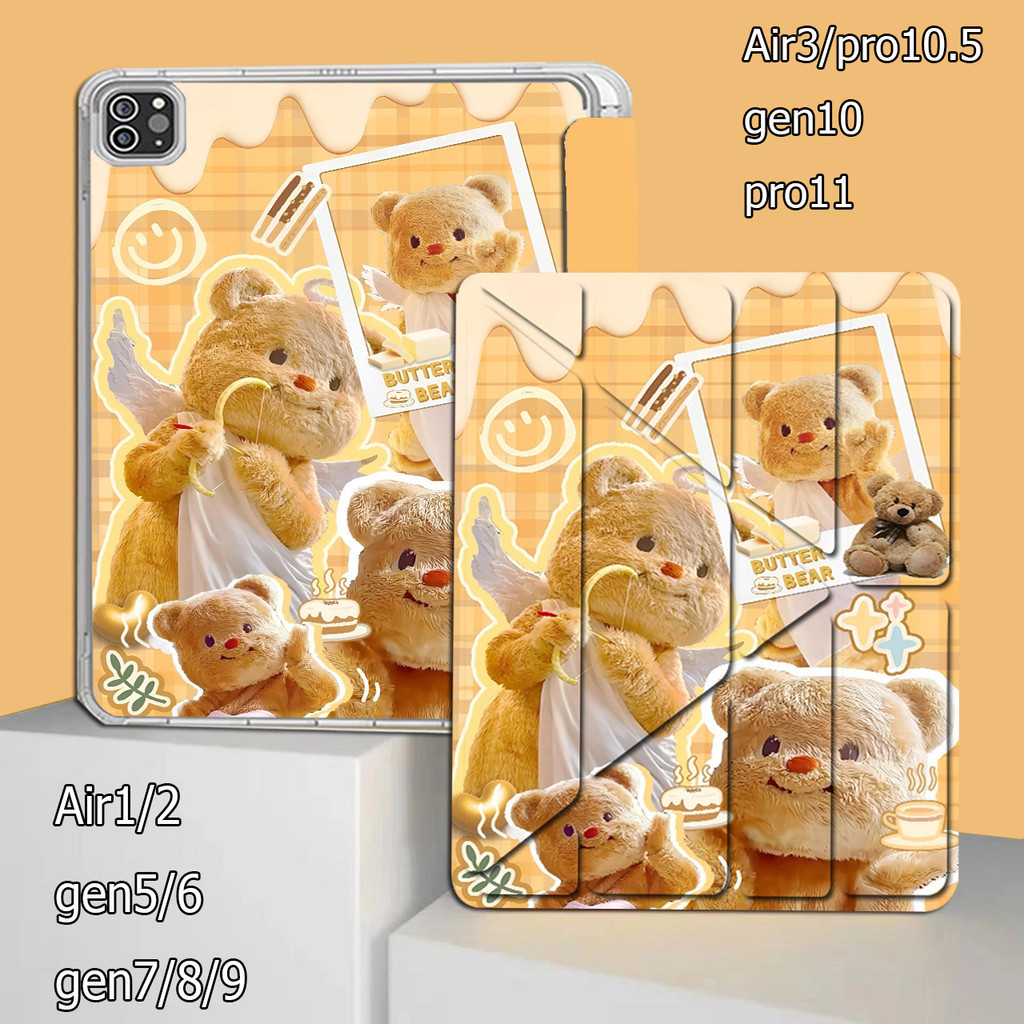 พร้อมส่ง เคสสำหรับไอแพด มีที่ใส่ปากกา ใช้กับgen9 Pro10.5 Gen7 Air5 Pro11 Air4 Air2 gen5 gen10 Air1 gen8 Air6 Air3 gen6