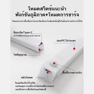 ไฟเซ็นเซอร์ Led ลดแสง โคมไฟตั้งโต๊ะ USB เซนเซอร์ตรวจจับการเคลื่อนไหว การดูดซับแม่เหล็ก สําหรับห้องครัว ตู้เสื้อผ้า