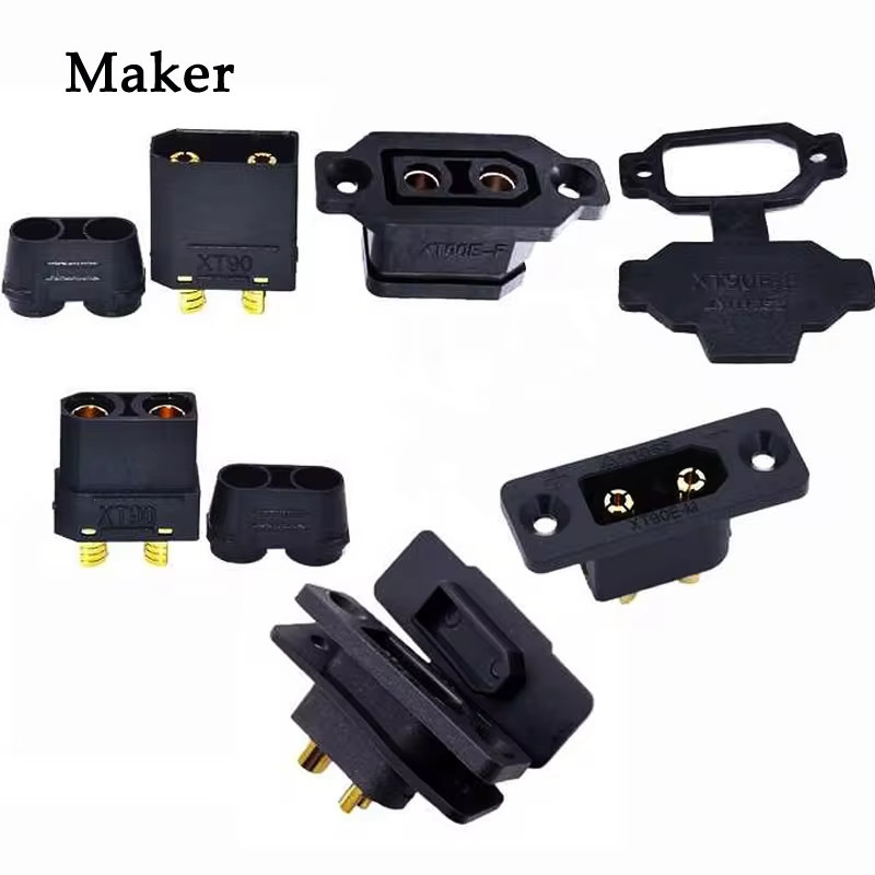 Xt90e XT90H หรือ XT90H-M แบตเตอรี่ Gold-plated XT90 Mountable Connector XT90E ปลั๊กชาย XT90 Connecto