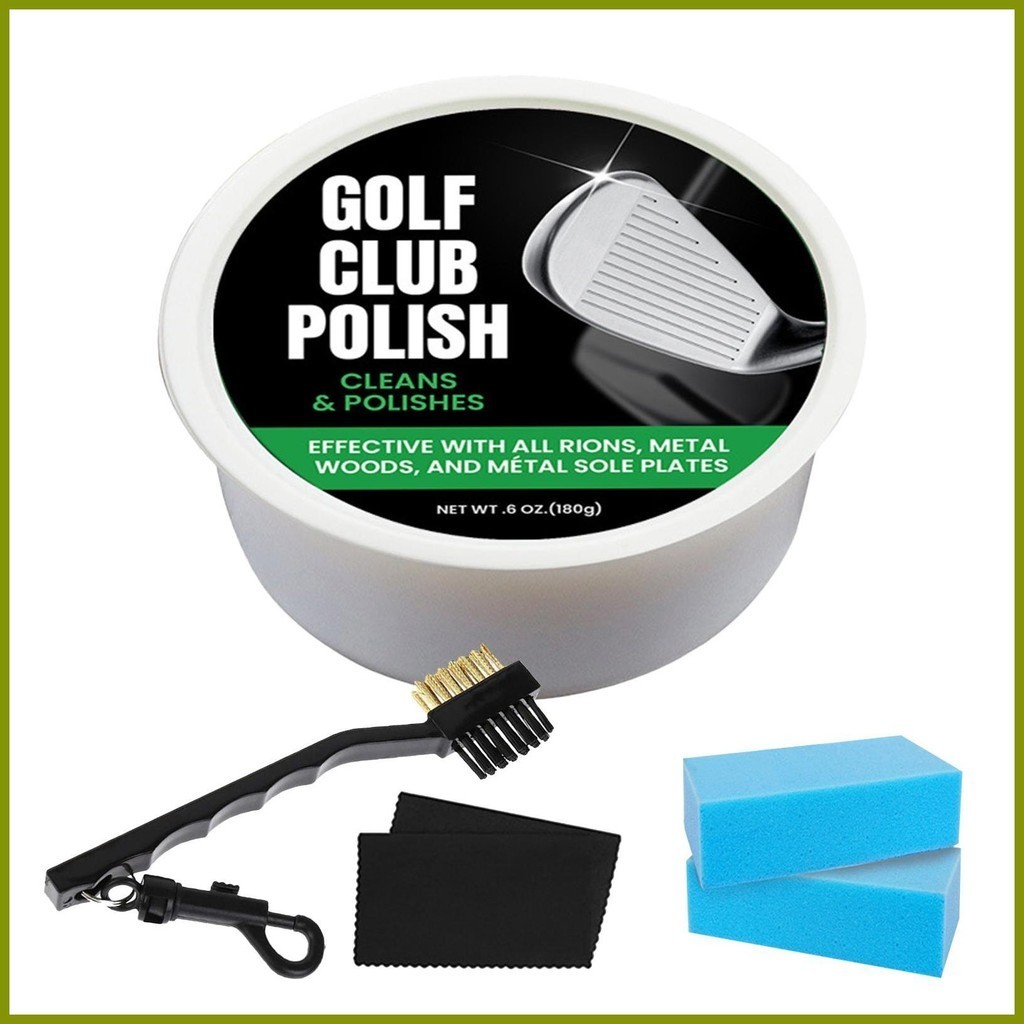 ชุดขัดกอล์ฟคลับ Golf Club Scratch Remover กอล์ฟคลับ Polish Balm Club Maintenance Paste ทําความสะอาด polknth
